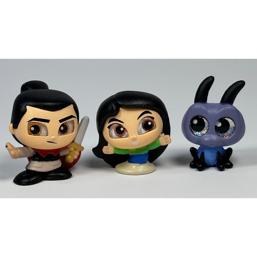 Disney Doorables MULAN Series 9 Lot of 3 Li‎ Shang Cri Kee Rare Retired NEW
